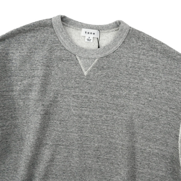 tone /// BASIC SWEAT PULLOVER Ash Gray 02