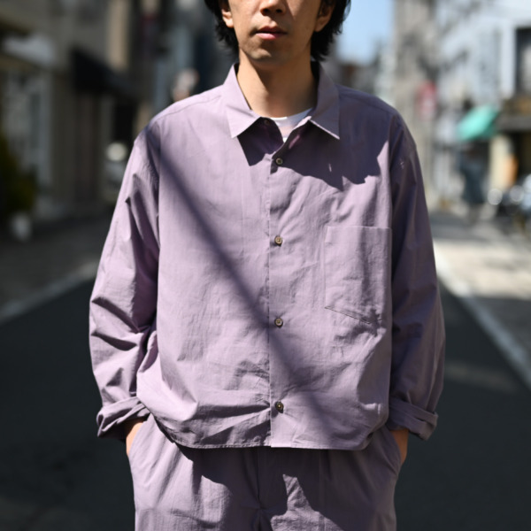 URU /// SHORT LENGTH LONG SLEEVE SHIRTS TYPE A Grape 05