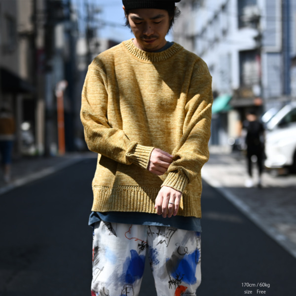 URU /// CREW NECK KNIT YELLOW 04