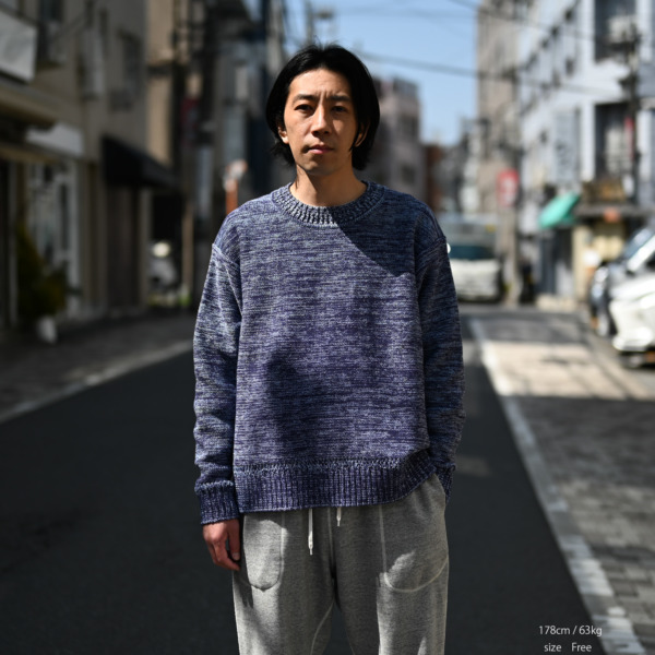 URU /// CREW NECK KNIT PURPLE 04