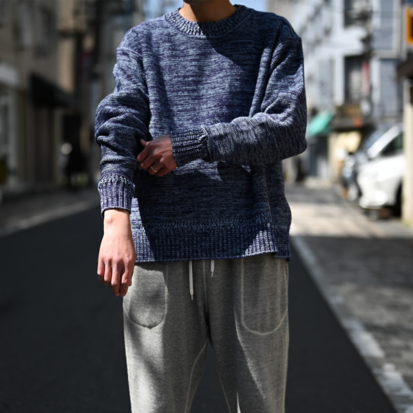 URU /// CREW NECK KNIT PURPLE 05