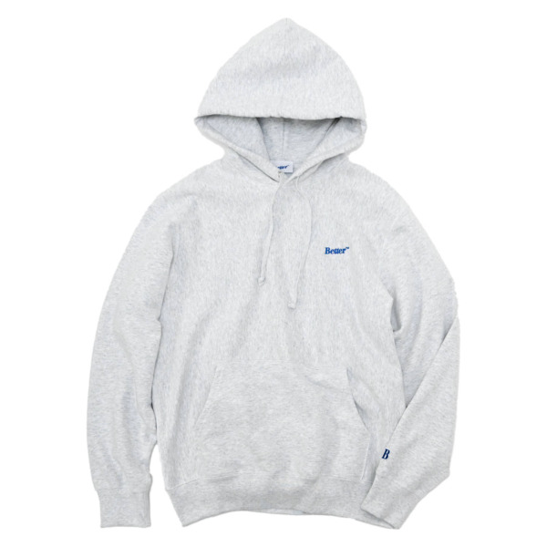 BETTER /// LOGO HOODIE Ash 01