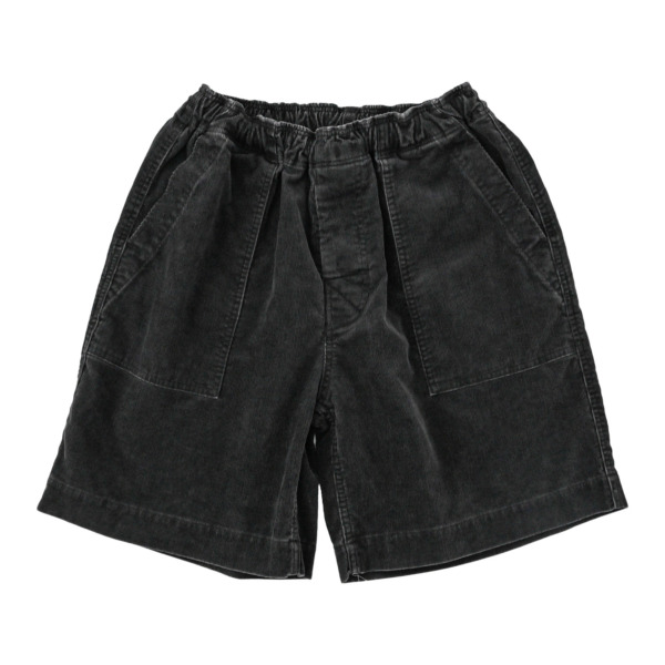 COMFORTABLE REASON /// Fade Cord Baker Shorts Black 01