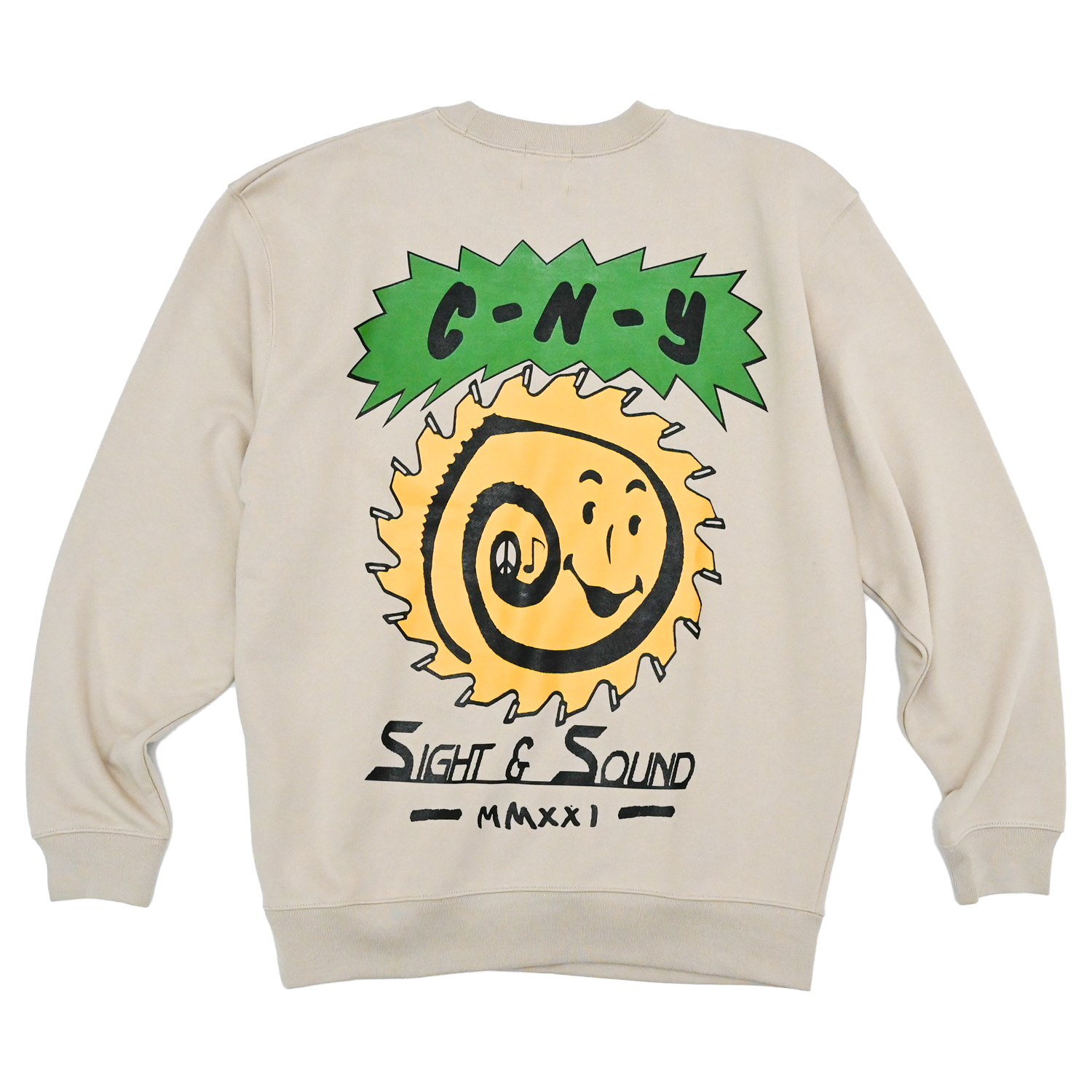 のぼり「リサイクル」 CNY NYC Sight \u0026 Sound Crewneck