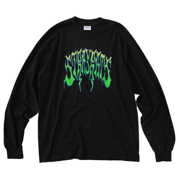 STRAY RATS /// DEAD LOGO LONG SLEEVE TEE Black 01