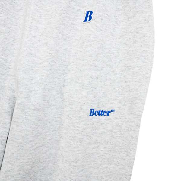 BETTER /// LOGO SWEATPANTS Ash 02