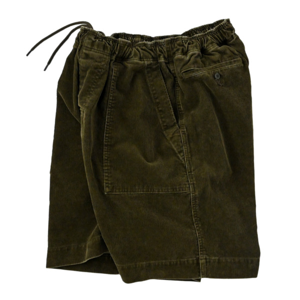 COMFORTABLE REASON /// Fade Cord Baker Shorts Olive 03