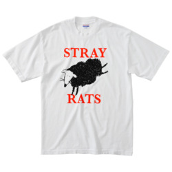 STRAY RATS /// DEAD LOGO LONG SLEEVE TEE Black