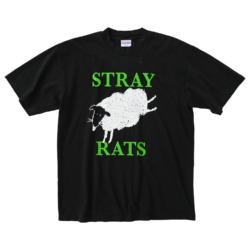 STRAY RATS /// DEAD LOGO LONG SLEEVE TEE Black