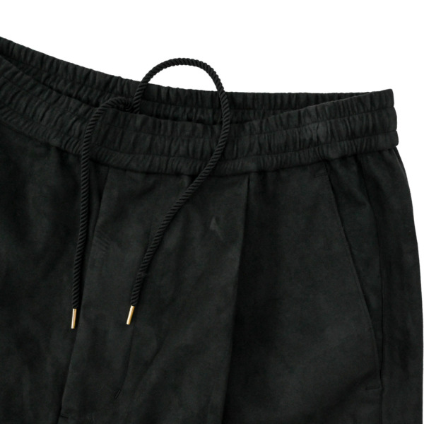 Sasquatchfabrix. /// SYNTHETIC SUEDE SHORTS Black 03