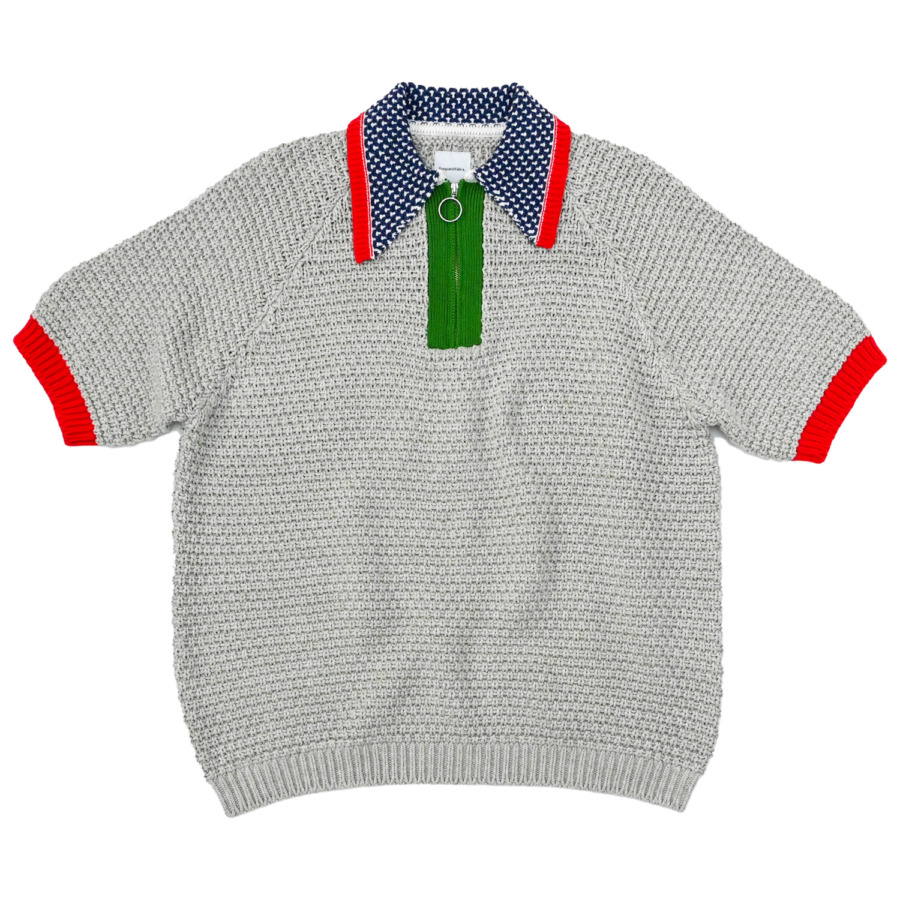 Sasquatchfabrix. (HALF ZIP KNIT POLO Ash Gray) 通販 ｜ SUPPLY 