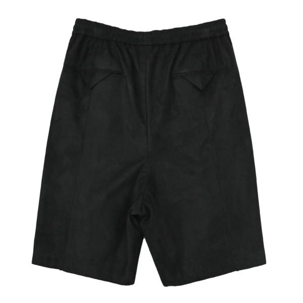 Sasquatchfabrix. /// SYNTHETIC SUEDE SHORTS Black 02