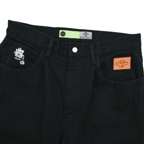 gourmet jeans /// 1 TUCK STRAIGHT Black 03