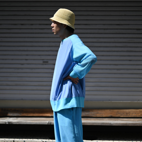 HOMELESS TAILOR /// KA-RA-MI TOP Sax blue 06