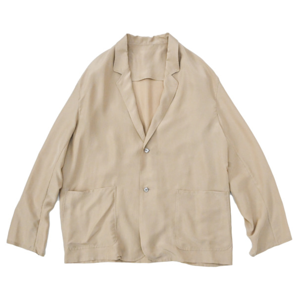 URU /// STAND COLLAR JACKET Beige 01