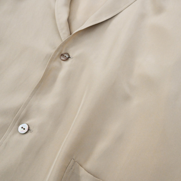 URU /// STAND COLLAR JACKET Beige 02