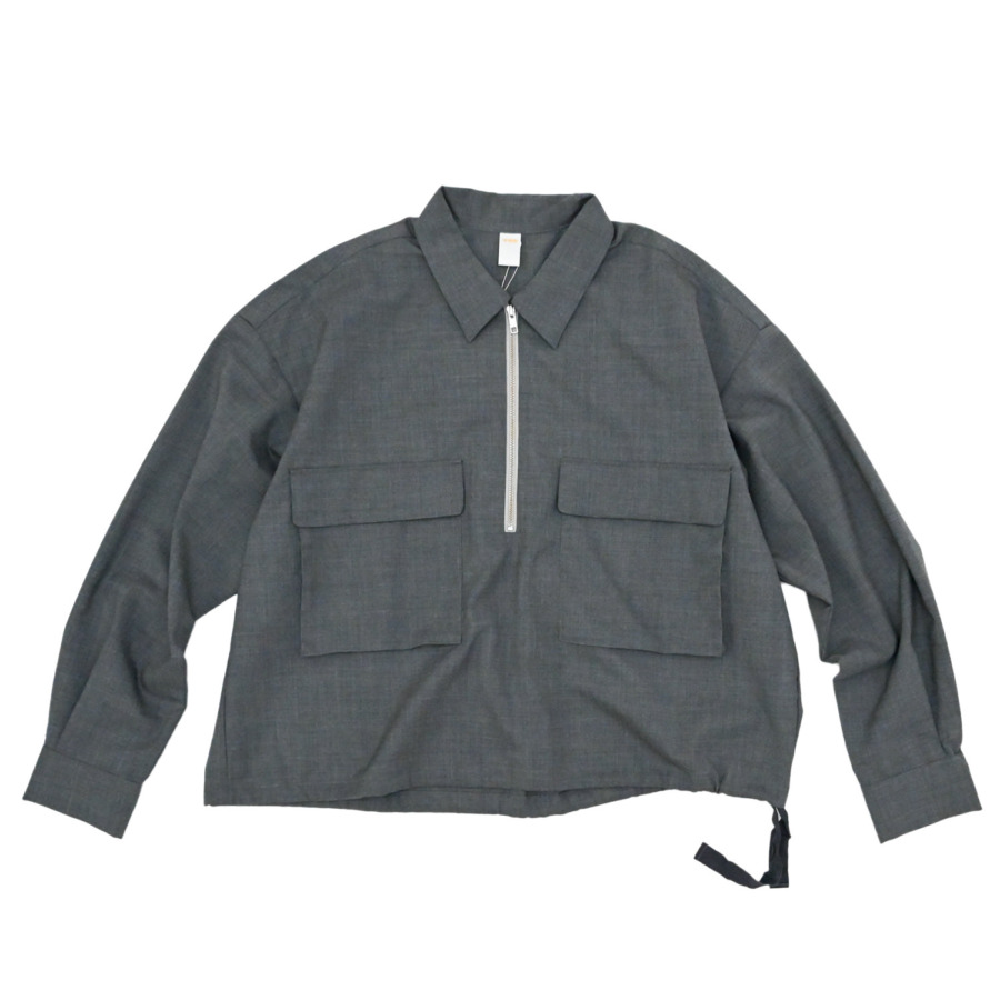 our (Wool Half zip Shirts Gray) 通販 | SUPPLY TOKYO online store
