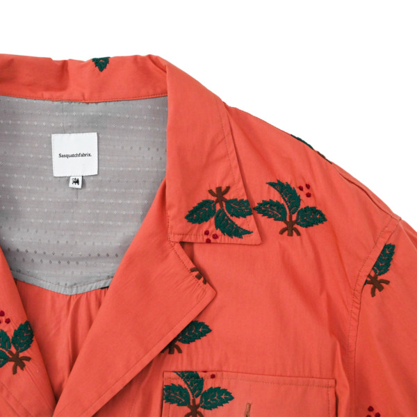 Sasquatchfabrix. /// HIIRAGI EMBROIDERY SAFARI SHIRTS Pink 02