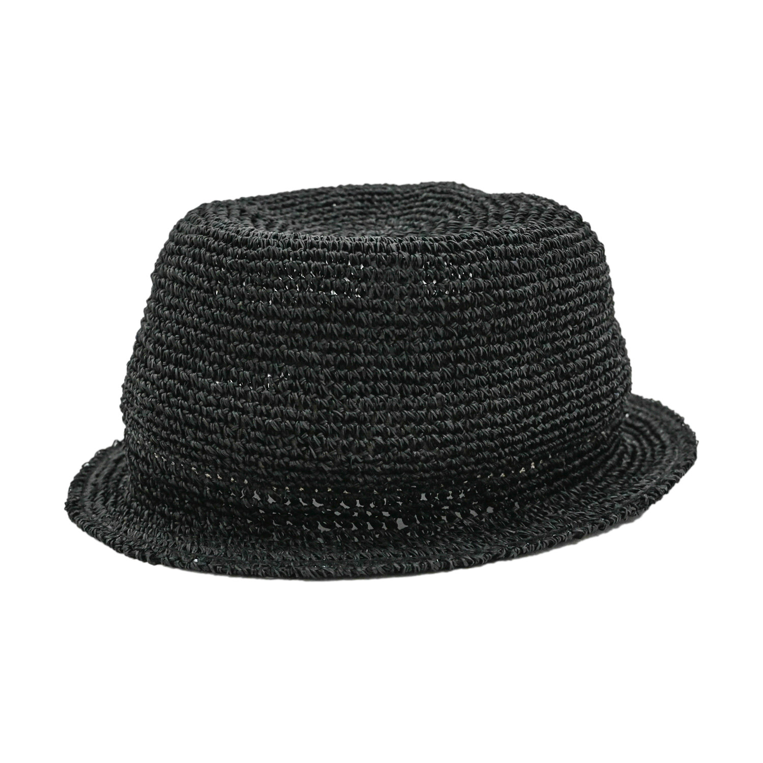 NOROLL / RAFFIA BUCKET HAT BLACK LARGEMADEINJAPAN - ハット