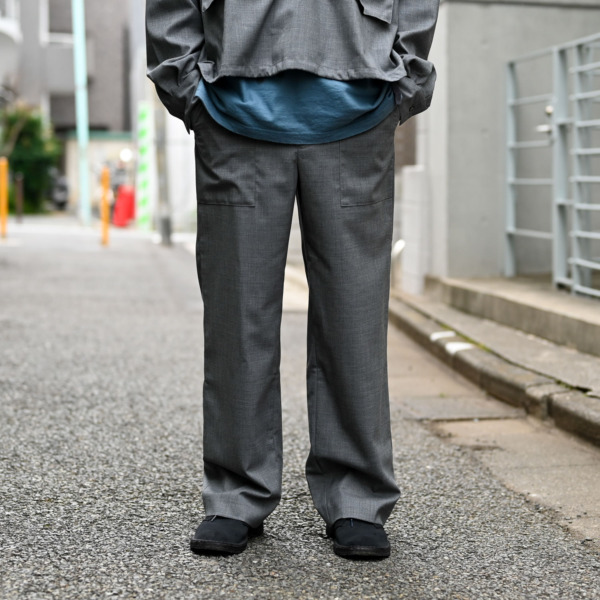 our /// Wool Baker Pants Gray 04