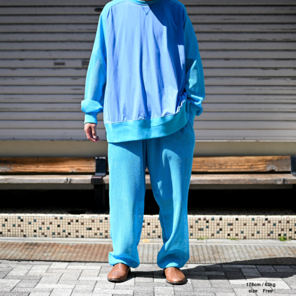 HOMELESS TAILOR /// KA-RA-MI  BOTTOMS Sax blue 04