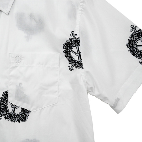 sexhippies /// Rove Bone Short Sleeve Button Up White 02