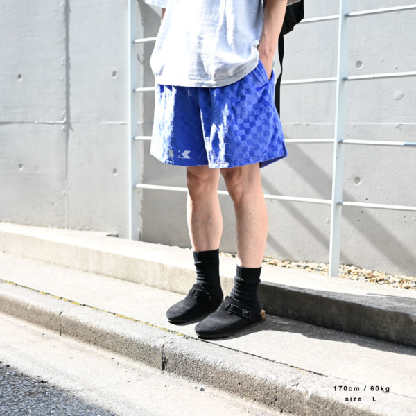 LQQK STUDIO /// Checkered Velour Shorts 08