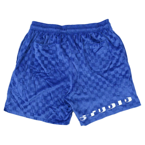 LQQK STUDIO /// Checkered Velour Shorts 02