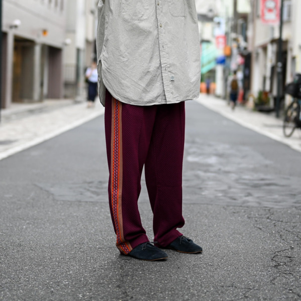 Sasquatchfabrix. /// CLASSIC LACE TRACK PANTS Bordeaux 08