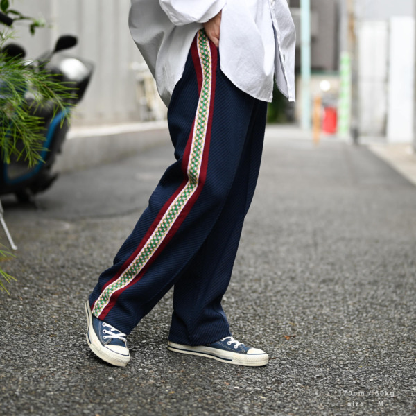 Sasquatchfabrix. /// CLASSIC LACE TRACK PANTS Navy 05