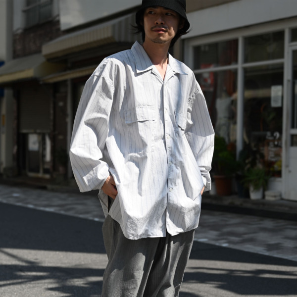 Marvine Pontiak shirt makers /// Open Collar SH Beige ST 06