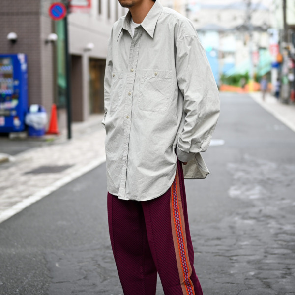 Marvine Pontiak shirt makers /// Military SH Beige Rip 06