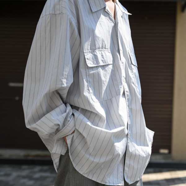 Marvine Pontiak shirt makers /// Open Collar SH Beige ST 07