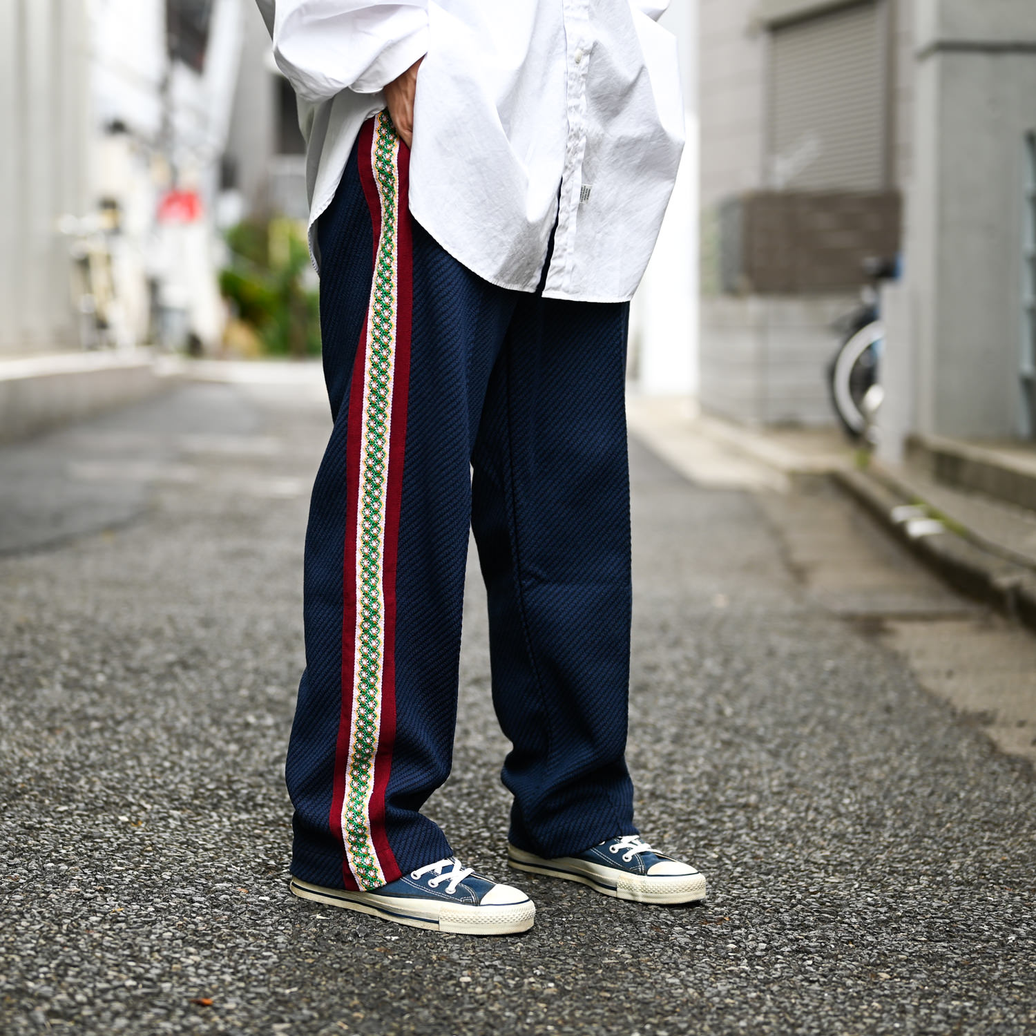 Sasquatchfabrix. (CLASSIC LACE TRACK PANTS Navy) 通販 ｜ SUPPLY TOKYO online  store