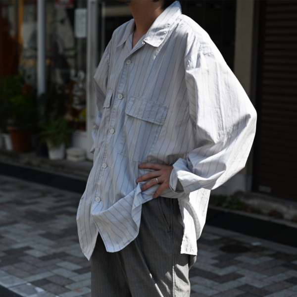 Marvine Pontiak shirt makers /// Open Collar SH Beige ST 08