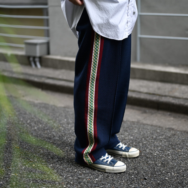 Sasquatchfabrix. /// CLASSIC LACE TRACK PANTS Navy 08