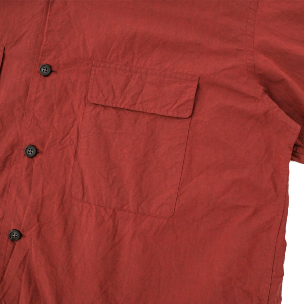Marvine Pontiak shirt makers /// Open Collar SH Beige Bordeaux 03