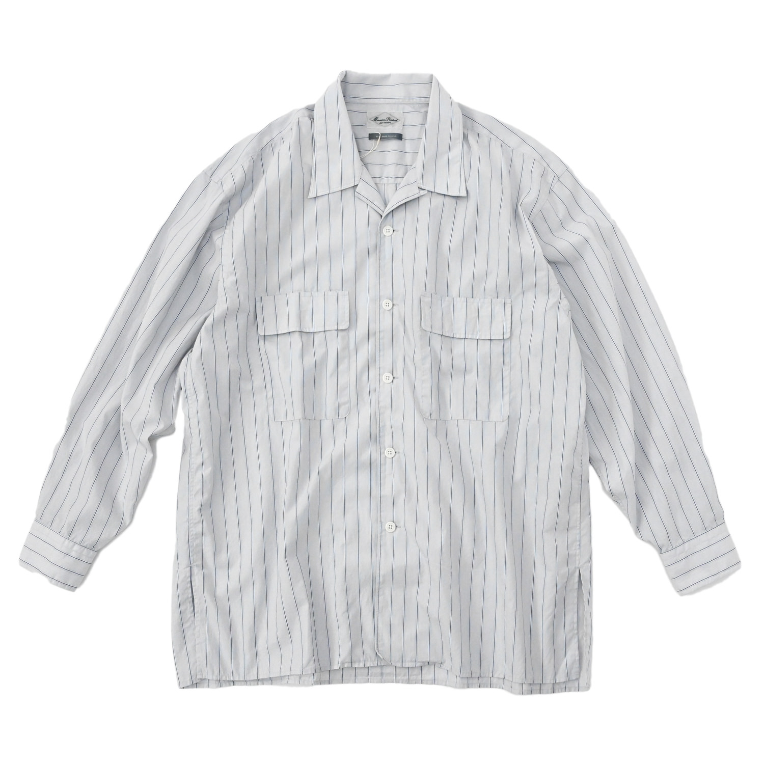 Marvine Pontiak shirt makers (Open Collar SH Beige ST) 通販 