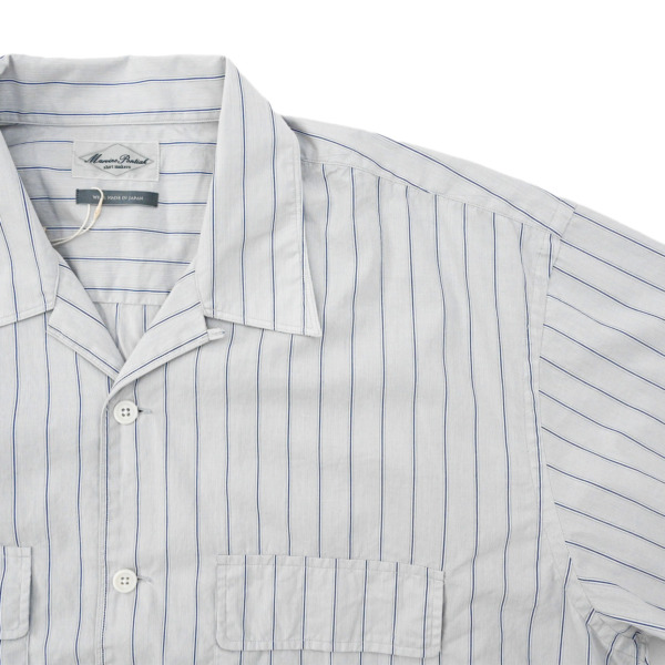 Marvine Pontiak shirt makers /// Open Collar SH Beige ST 02