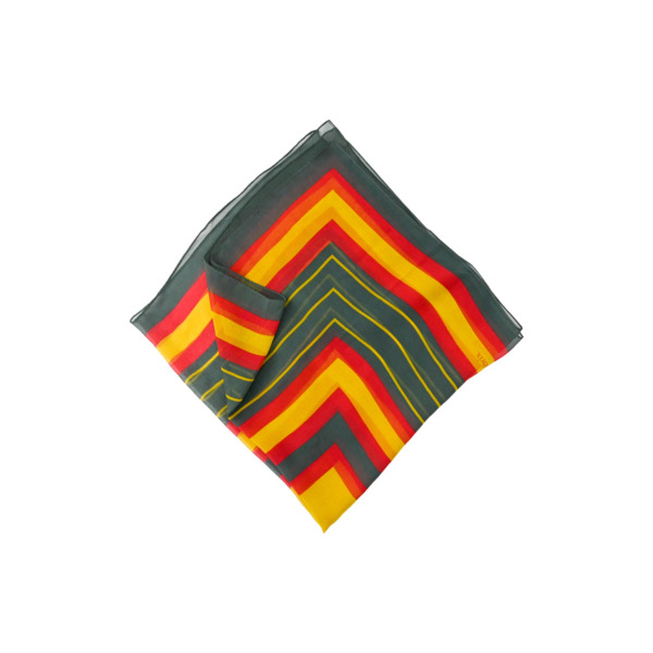 Sasquatchfabrix. /// RASTA COLOR SILK SCARF Dark Green 02