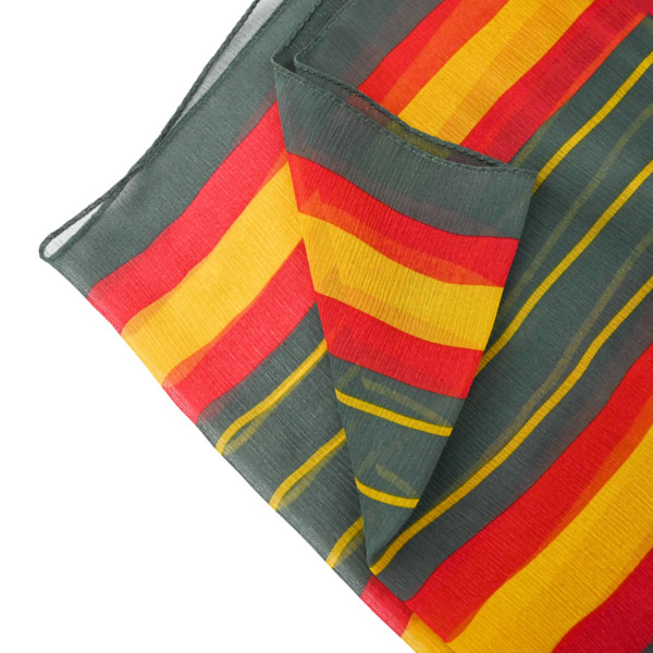 Sasquatchfabrix. /// RASTA COLOR SILK SCARF Dark Green 03