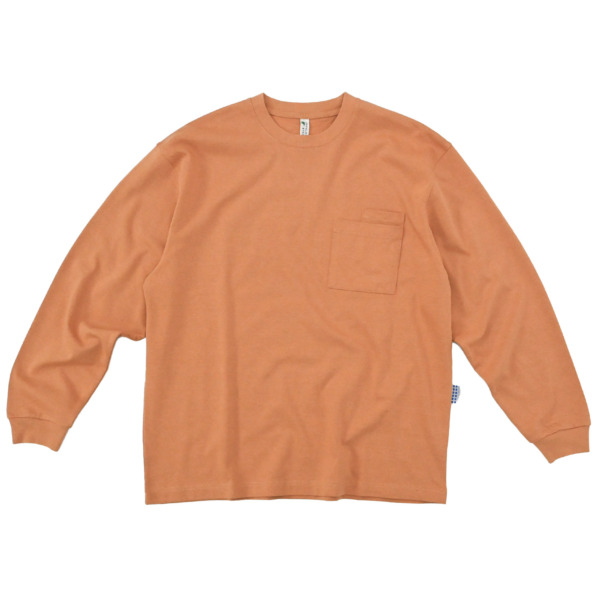 NOROLL /// CARDPOCKET TEE L/S Orange 01