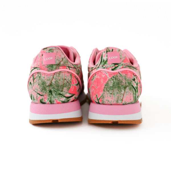 LQQK STUDIO × Reebok /// Classic Leather Bubble Gum Pink Leaf Camo 04