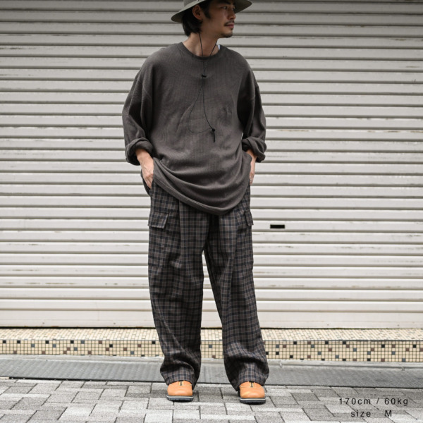 HEALTH /// EASY PANTS #7 Black × Browncheck 06