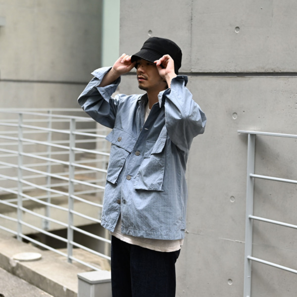 HEALTH /// SHORT JACKET L/Blue × Bluecheck 04