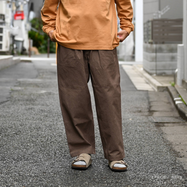 NOROLL /// THICKWALK DUCK PANTS Brown 07