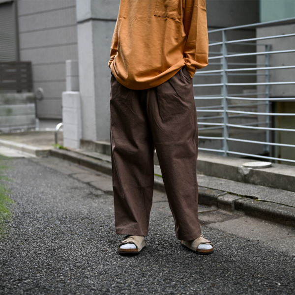 NOROLL /// THICKWALK DUCK PANTS Brown 08
