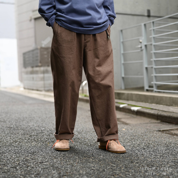 NOROLL /// THICKWALK DUCK PANTS Brown 011