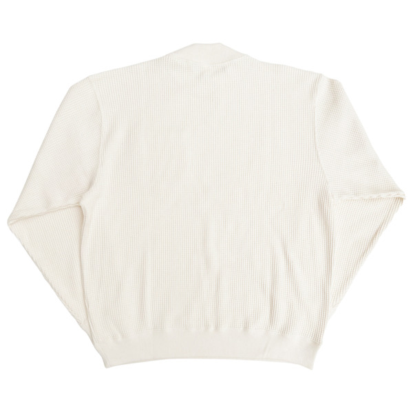 COMFORTABLE REASON /// Big Waffle Mock Neck Ivory 03