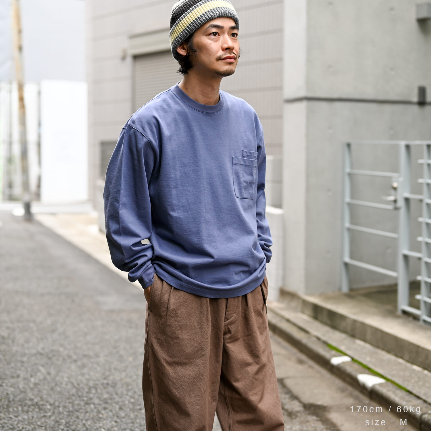 NOROLL (CARDPOCKET TEE L/S Blue) 通販 ｜ SUPPLY TOKYO online store